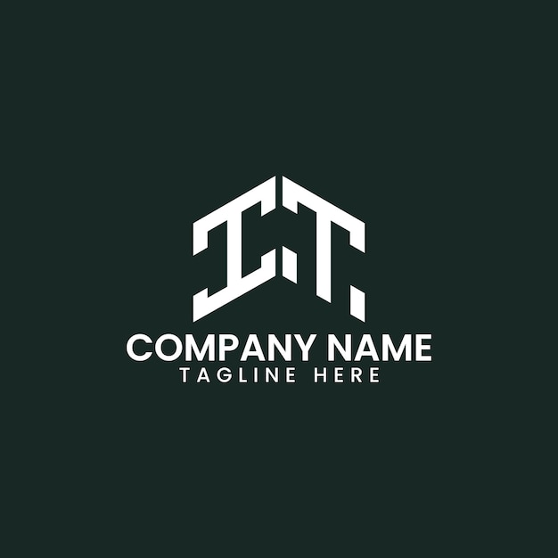 Diseño de logotipo de letra geométrica moderna