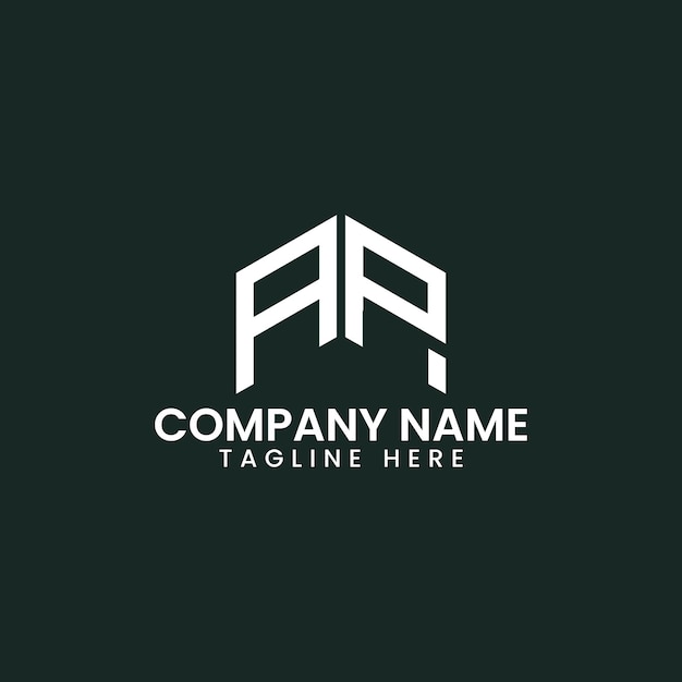 Diseño de logotipo de letra geométrica moderna