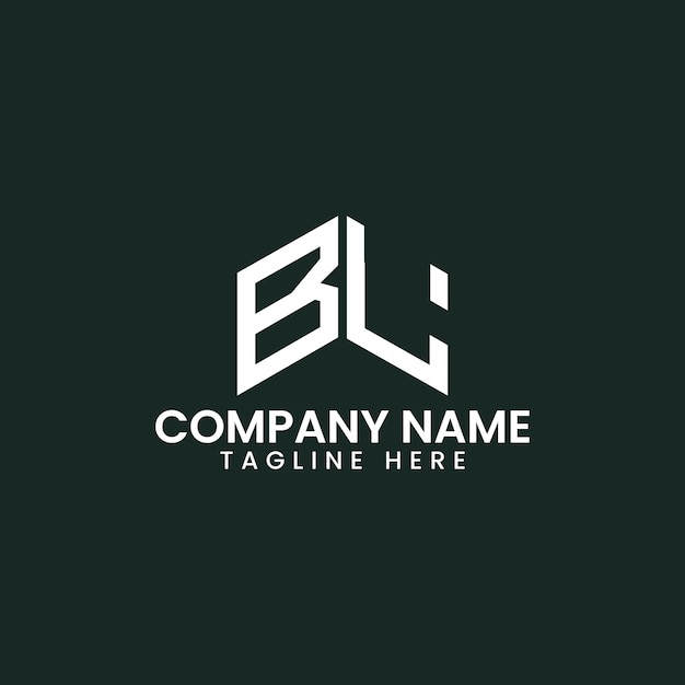 Diseño de logotipo de letra geométrica moderna