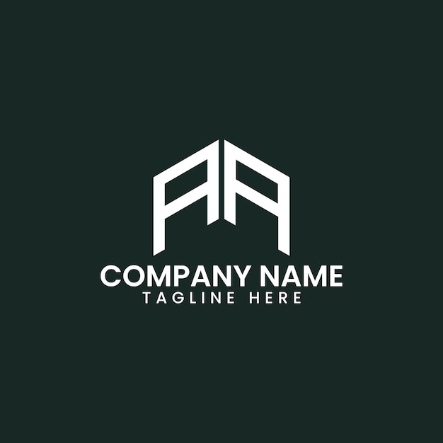 Diseño de logotipo de letra geométrica moderna