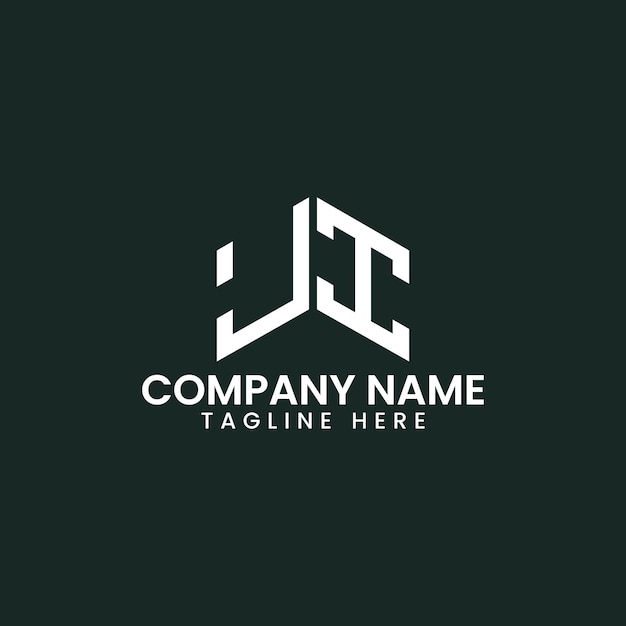 Diseño de logotipo de letra geométrica moderna