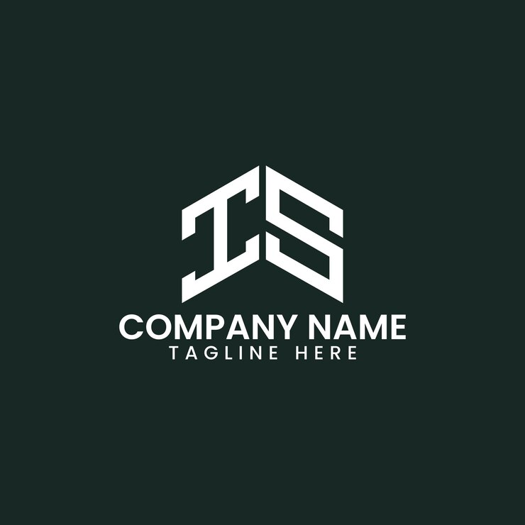 Vector diseño de logotipo de letra geométrica moderna