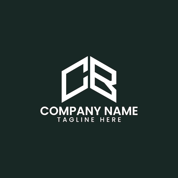 Diseño de logotipo de letra geométrica moderna