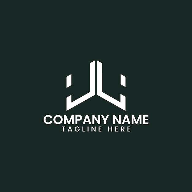 Diseño de logotipo de letra geométrica moderna