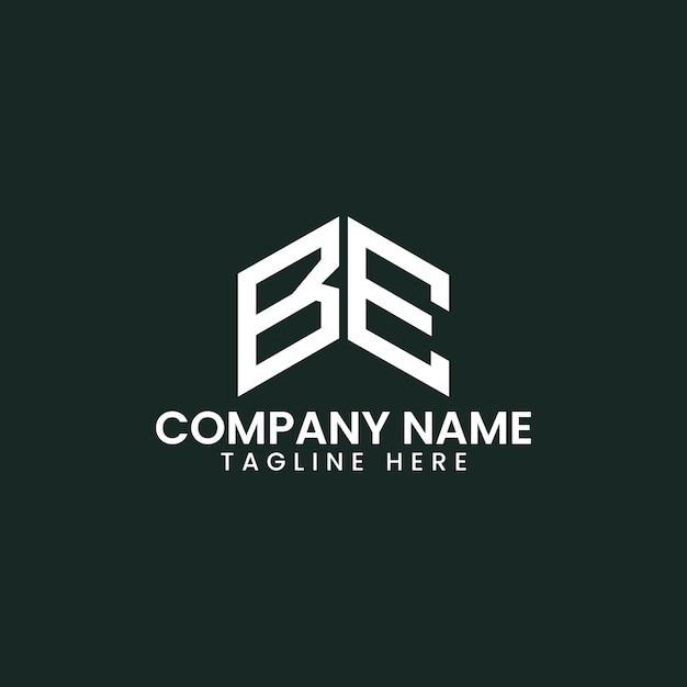 Diseño de logotipo de letra geométrica moderna