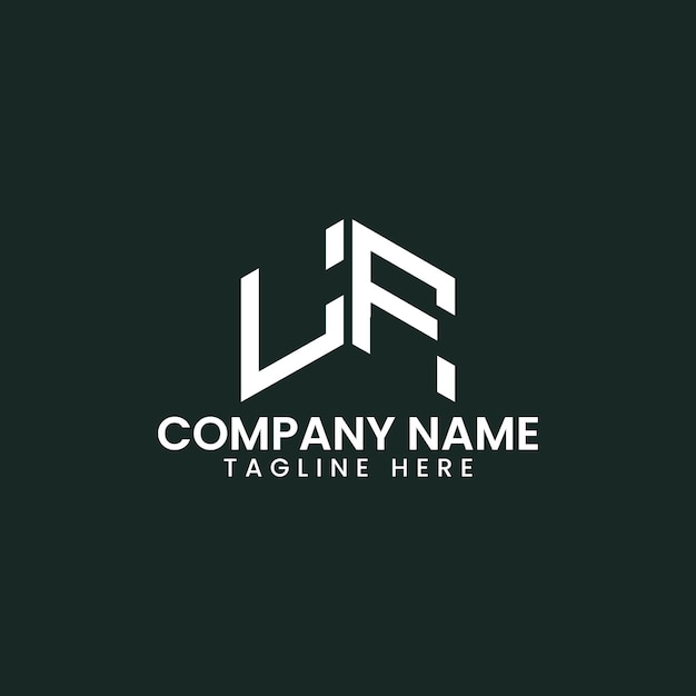 Diseño de logotipo de letra geométrica moderna