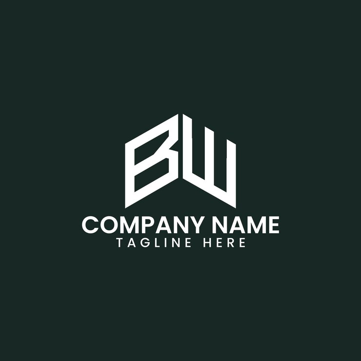 Vector diseño de logotipo de letra geométrica moderna