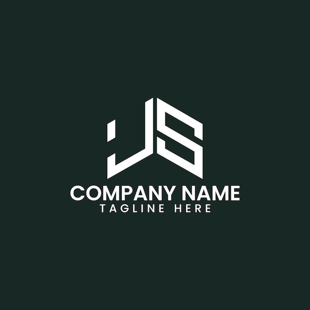 Diseño de logotipo de letra geométrica moderna