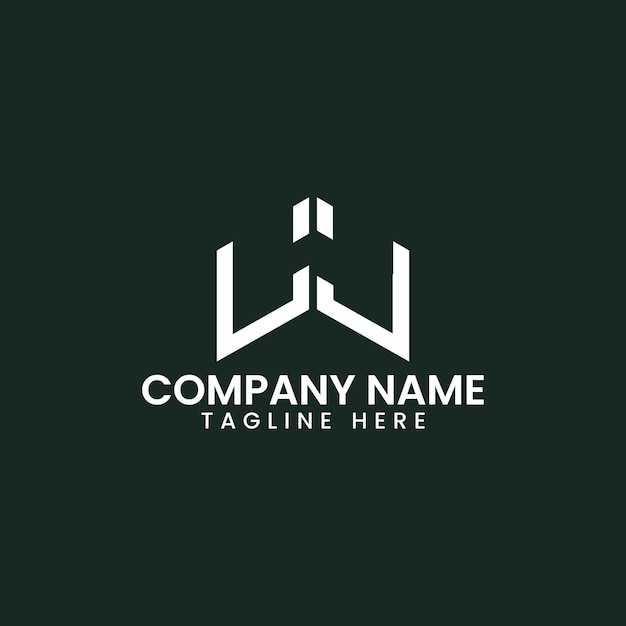 Diseño de logotipo de letra geométrica moderna