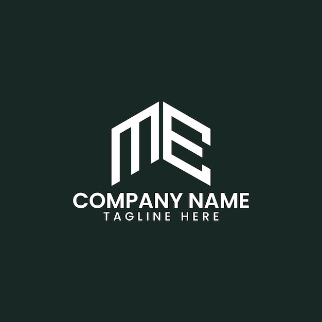 Diseño de logotipo de letra geométrica moderna