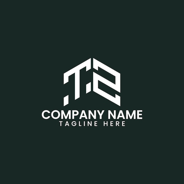 Diseño de logotipo de letra geométrica moderna