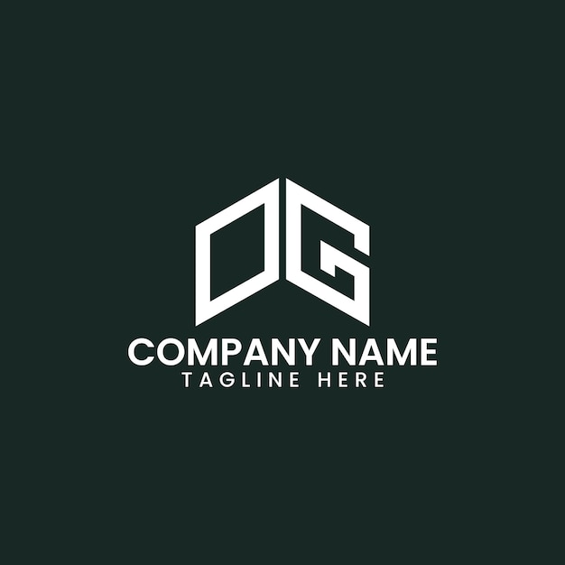 Diseño de logotipo de letra geométrica moderna