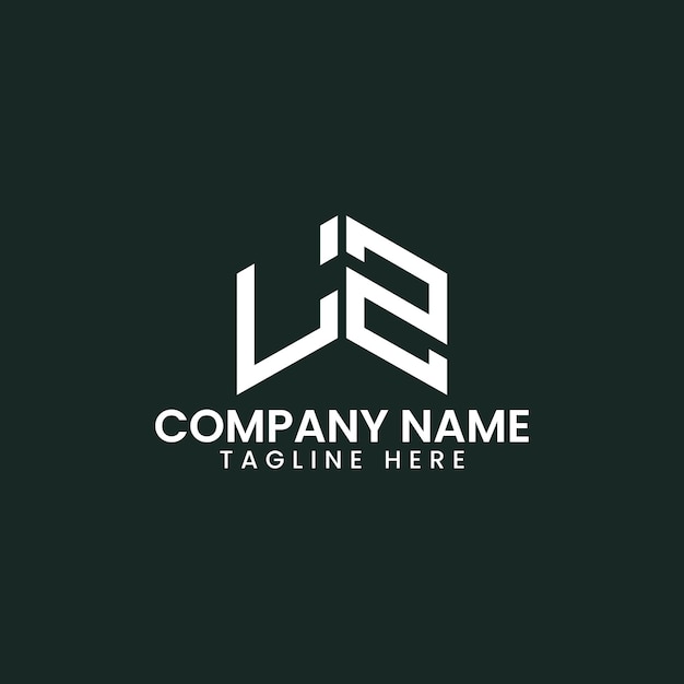 Diseño de logotipo de letra geométrica moderna