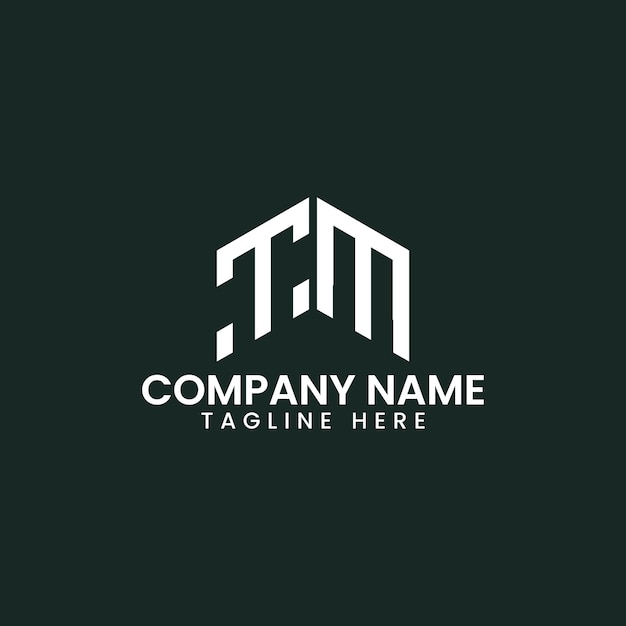 Diseño de logotipo de letra geométrica moderna