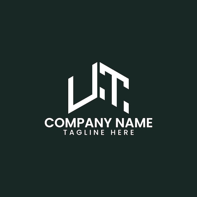 Diseño de logotipo de letra geométrica moderna