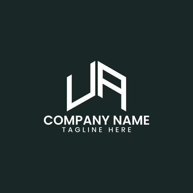 Diseño de logotipo de letra geométrica moderna