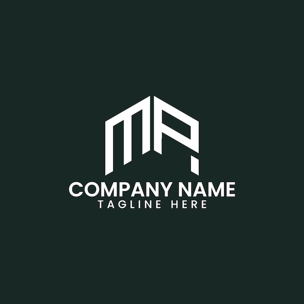 Diseño de logotipo de letra geométrica moderna