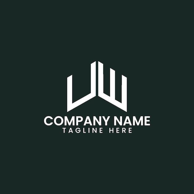 Diseño de logotipo de letra geométrica moderna