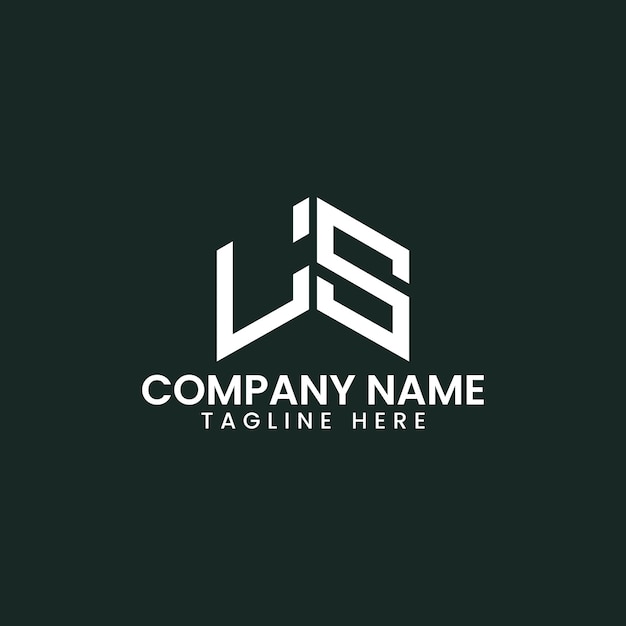 Diseño de logotipo de letra geométrica moderna