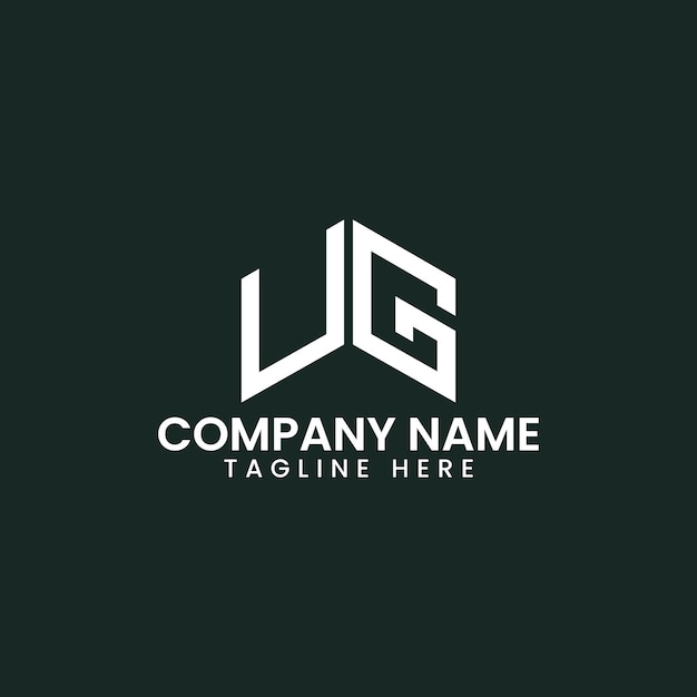 Diseño de logotipo de letra geométrica moderna