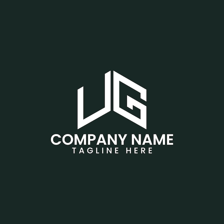 Vector diseño de logotipo de letra geométrica moderna