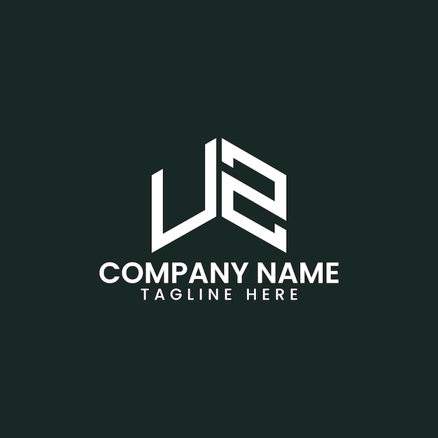 Diseño de logotipo de letra geométrica moderna