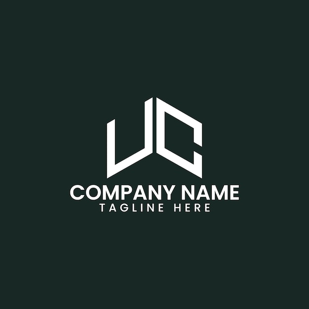 Diseño de logotipo de letra geométrica moderna