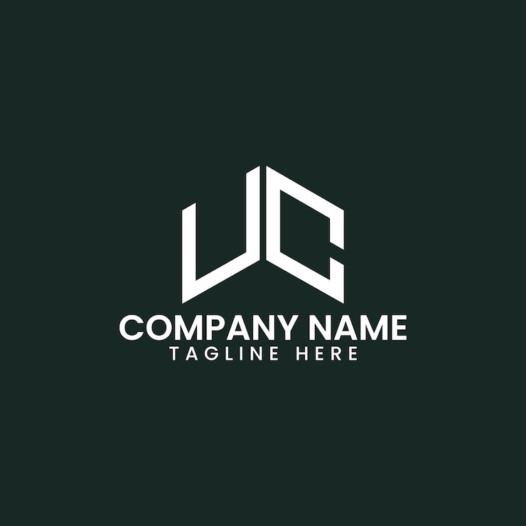Vector diseño de logotipo de letra geométrica moderna