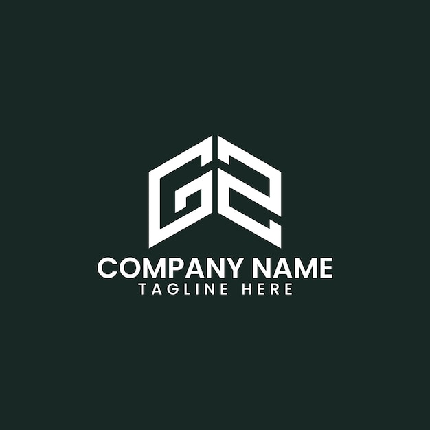 Diseño de logotipo de letra geométrica moderna