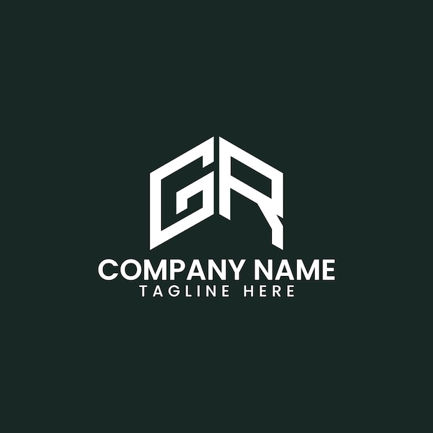 Diseño de logotipo de letra geométrica moderna