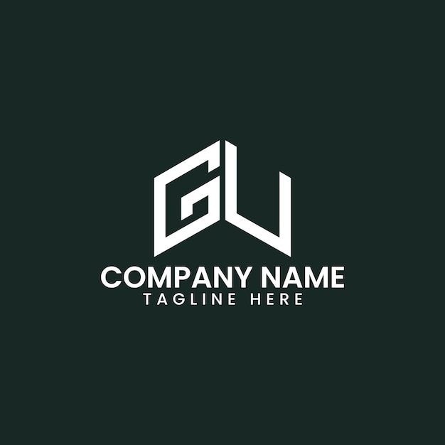 Diseño de logotipo de letra geométrica moderna