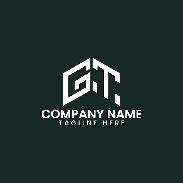 Diseño de logotipo de letra geométrica moderna