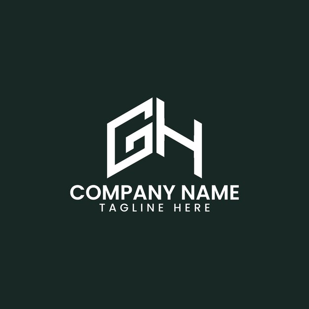 Diseño de logotipo de letra geométrica moderna