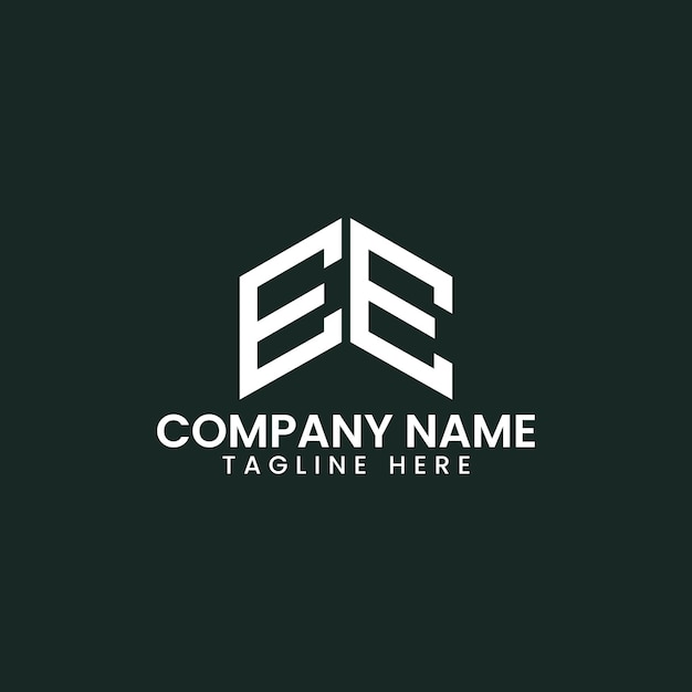 Diseño de logotipo de letra geométrica moderna