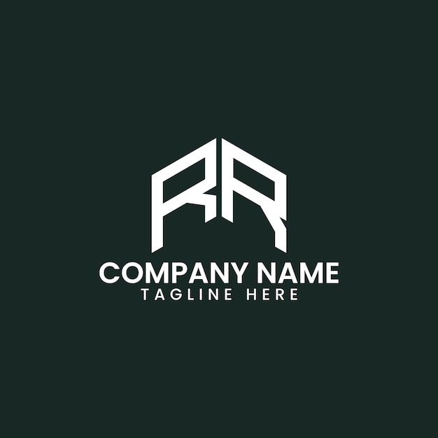 Diseño de logotipo de letra geométrica moderna