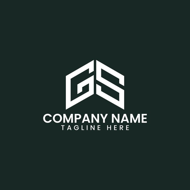 Diseño de logotipo de letra geométrica moderna