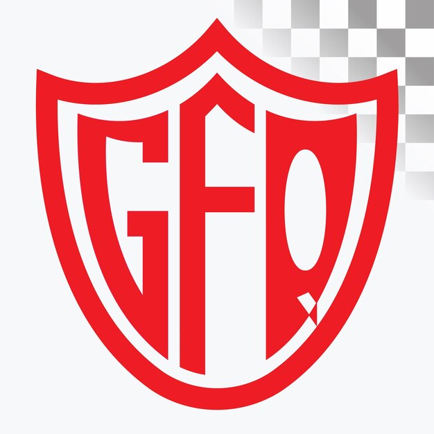 Diseño de logotipo de letra GFQ