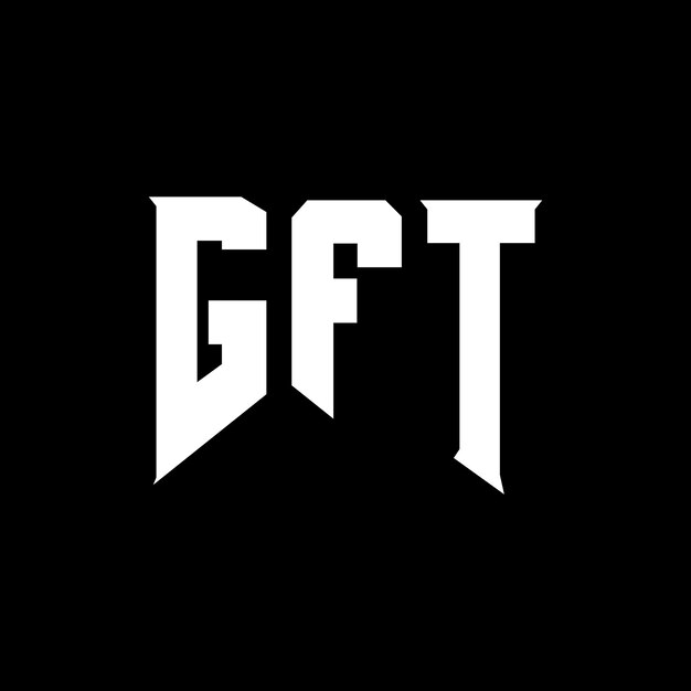 Diseño de logotipo de letra GFT para la compañía de tecnología GFT Diseño del logotipo GFT combinación de colores blanco y negro GFT Logotipo GFT vector GFT diseño Icono GFT alfabeto GFT tipografía diseño del logotipo