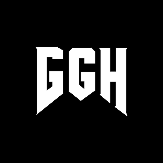 Diseño de logotipo de letra GGH para la compañía de tecnología GGH diseño de logotipo combinación de colores blanco y negro GGH logotipo GGH vector GGH diseño GGH icono GGH alfabeto GGH tipografía logotipo diseño