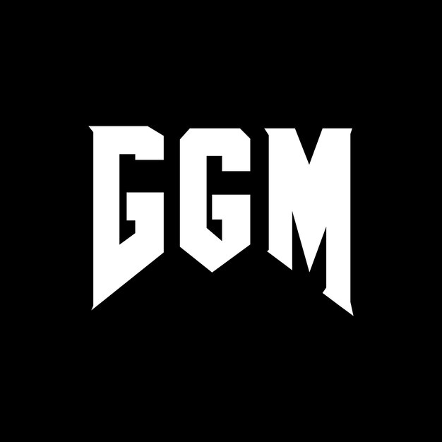 Diseño de logotipo de letra GGM para una empresa de tecnología GGM diseño de logotipo combinación de colores blanco y negro GGM logotipo GGM vector GGM diseño GGM icono GGM alfabeto GGM tipografía diseño del logotipo