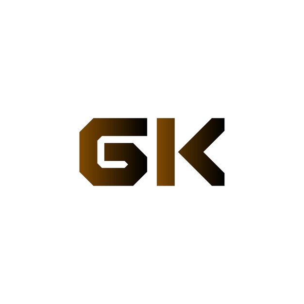 diseño del logotipo de la letra gk