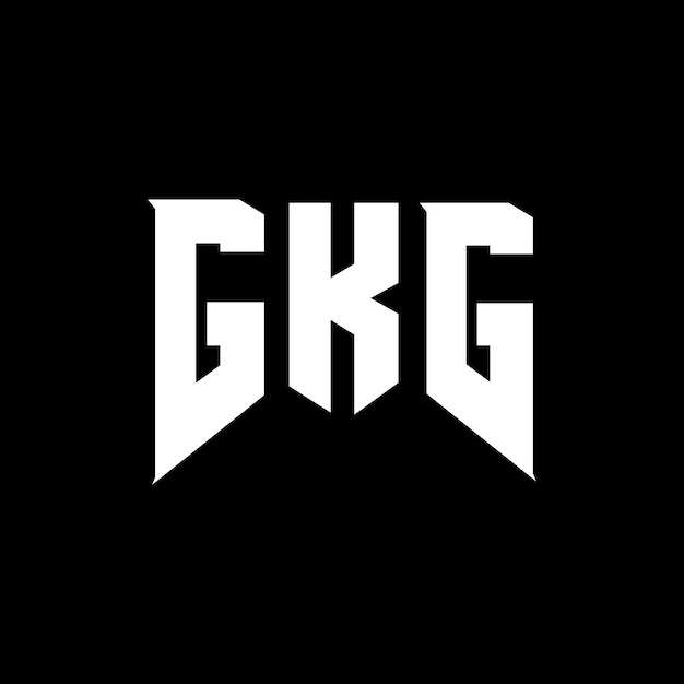 Diseño de logotipo de letra GKG para una empresa de tecnología Diseño de Logotipo GKG combinación de colores blanco y negro GKG logotipo Vector GKG diseño Icono GKG alfabeto GKG tipografía diseño de logotipo