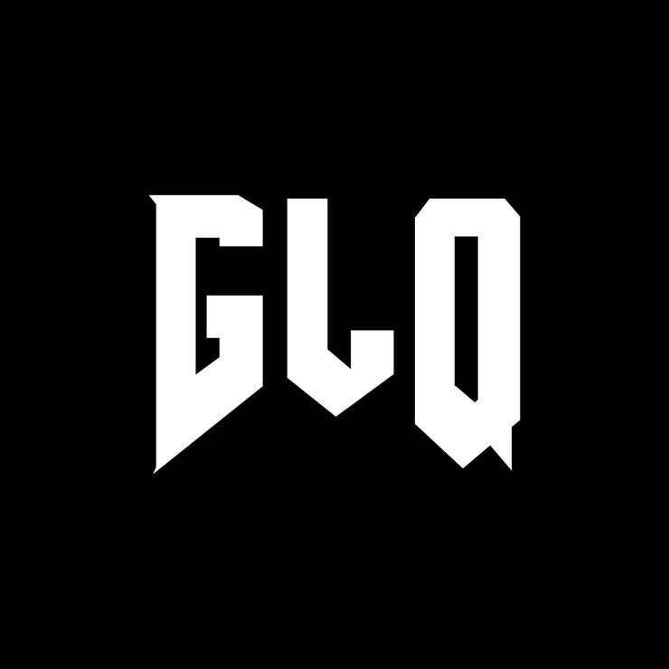 Vector diseño de logotipo de letra glq para la compañía de tecnología glq diseño de logotipo combinación de colores blanco y negro glq logotipo glq vector glq diseño glq icono glq alfabeto glq tipografía diseño del logotipo