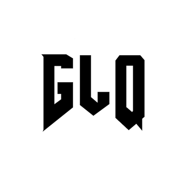Diseño de logotipo de letra GLQ para la compañía de tecnología GLQ diseño de logotipo combinación de colores blanco y negro GLQ logotipo GLQ vector GLQ diseño GLQ icono GLQ alfabeto GLQ tipografía diseño del logotipo