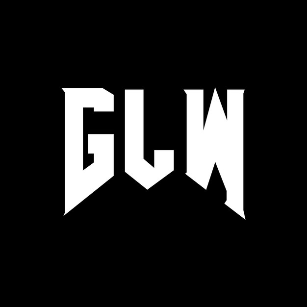 Diseño de logotipo de letra GLW para la compañía de tecnología GLW Diseño de Logotipo de color blanco y negro Combinación de colores GLW Logotipo GLW Vector GLW Diseños Iconos GLW Alfabeto GLW Tipografía Diseño del logotipo GLW