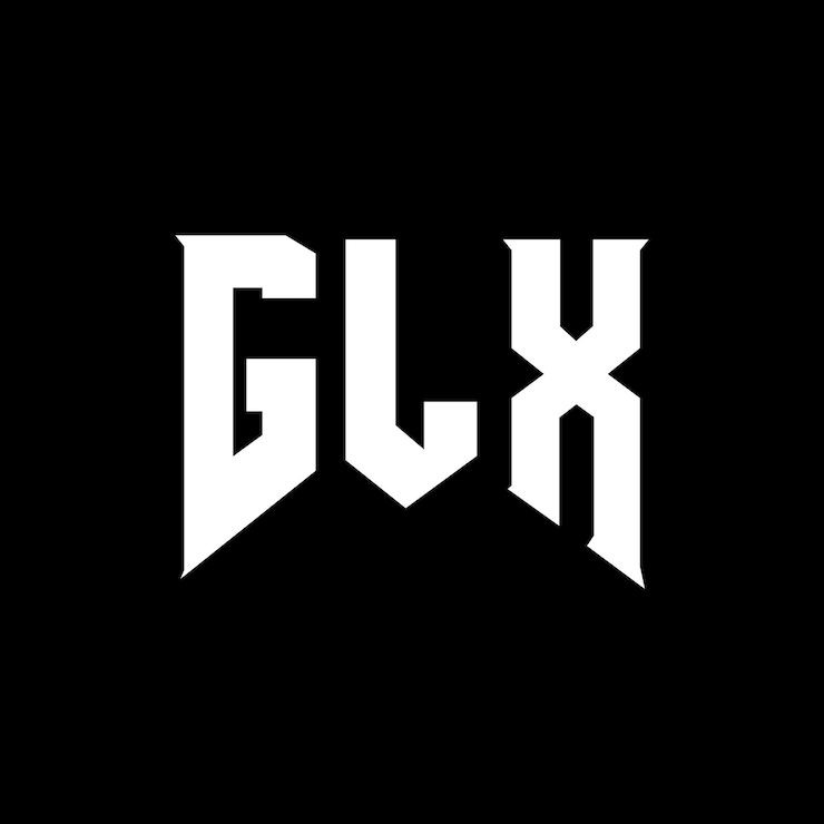 Vector diseño de logotipo de letra glx para la compañía de tecnología glx diseño de logotipo combinación de colores blanco y negro glx logotipo glx vector glx diseño glx icono glx alfabeto glx tipografía diseño de logotip