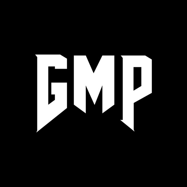 Diseño de logotipo de letra GMP para una empresa de tecnología Diseño del logotipo GMP combinación de colores blanco y negro Logotipo GMP vector GMP diseño Icono GMP alfabeto GMP tipografía Diseño del Logotipo