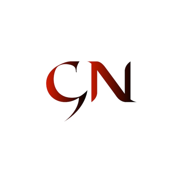diseño del logotipo de la letra gn