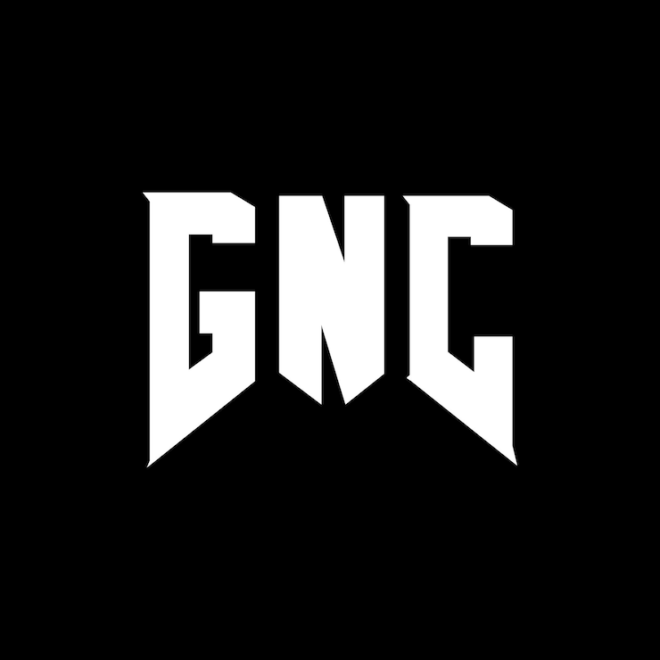 Vector diseño de logotipo de letra gnc para una empresa de tecnología diseño de logotipo de gnc combinación de colores blanco y negro logotipo gnc vector gnc diseño icono gnc alfabeto gnc tipografía diseño de logo