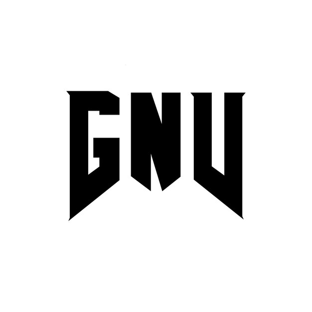 Diseño de logotipo de letra GNV para una empresa de tecnología Diseño del logotipo GNV combinación de colores blanco y negro Diseño del Logotipo GNV Vector GNV Diseño del Icono GNV Alfabeto GNV Tipografía